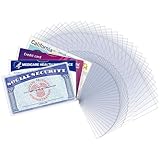 LIEMAND 32 Stück Sozialversicherungskartenschutzhüllen, ultraklar und langlebig, 31 mm wasserdicht, SSN/neue Medikamente/Kreditkartenhalter, weiche Ausweis-/Debit-/Kredit